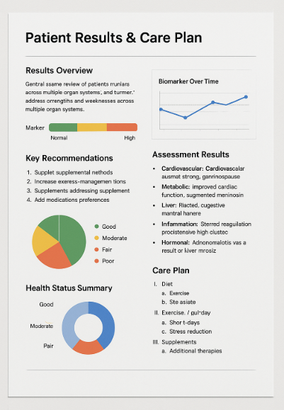 Sample report from Julep Health